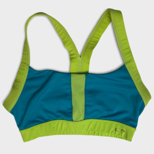 Champion Dup Dry Blue/Green Racerback Sports Bra Women’s Size XS